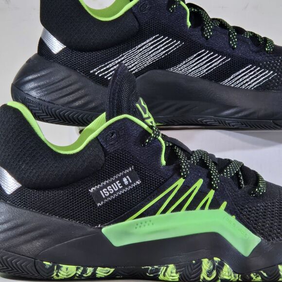 Adidas Marvel Comic Black Green Low Pro Bounce 2018 Basketball Shoe Mens 11.5 - Picture 10 of 14